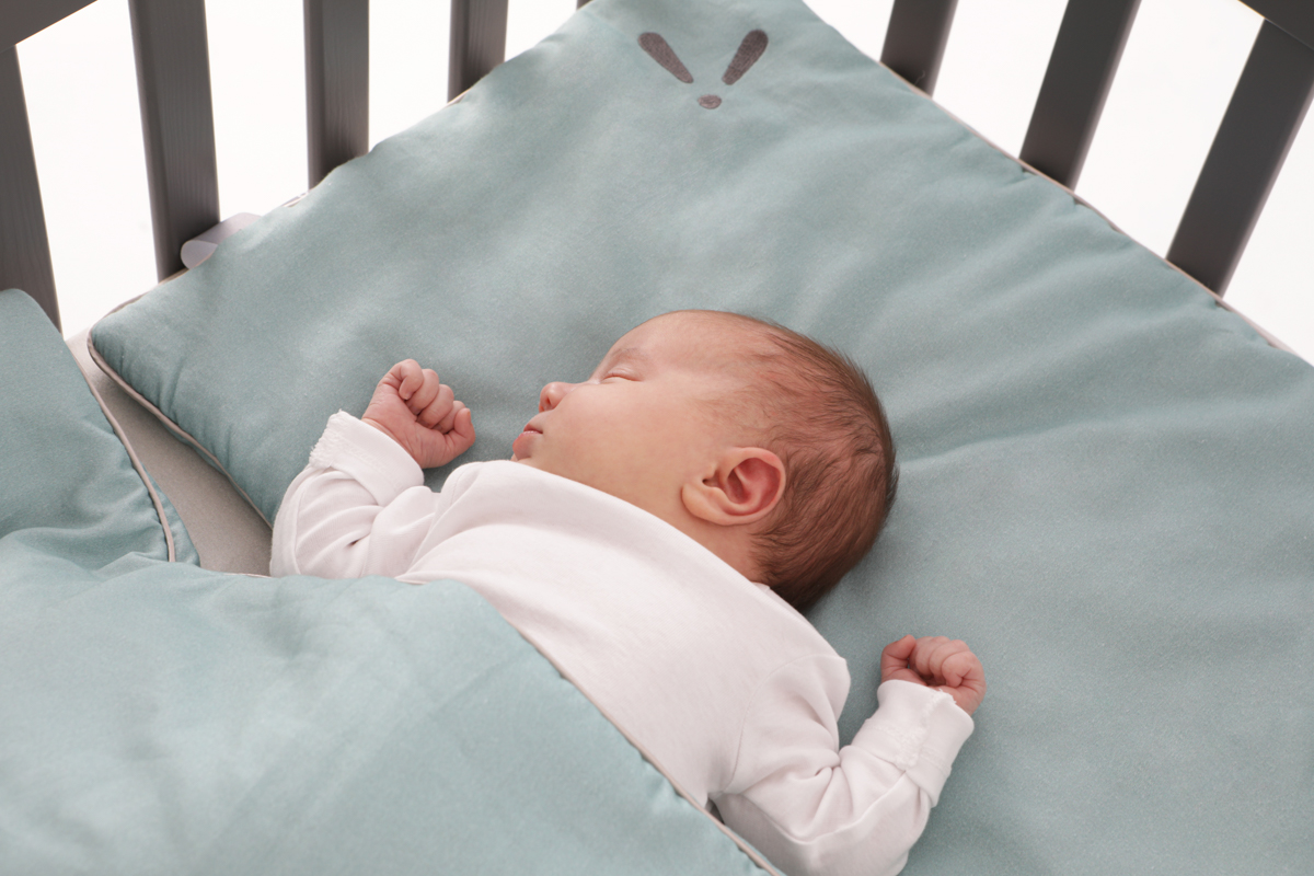 Piapimo Pościel Dziecięca z Wypełnieniem Zielony i Szary