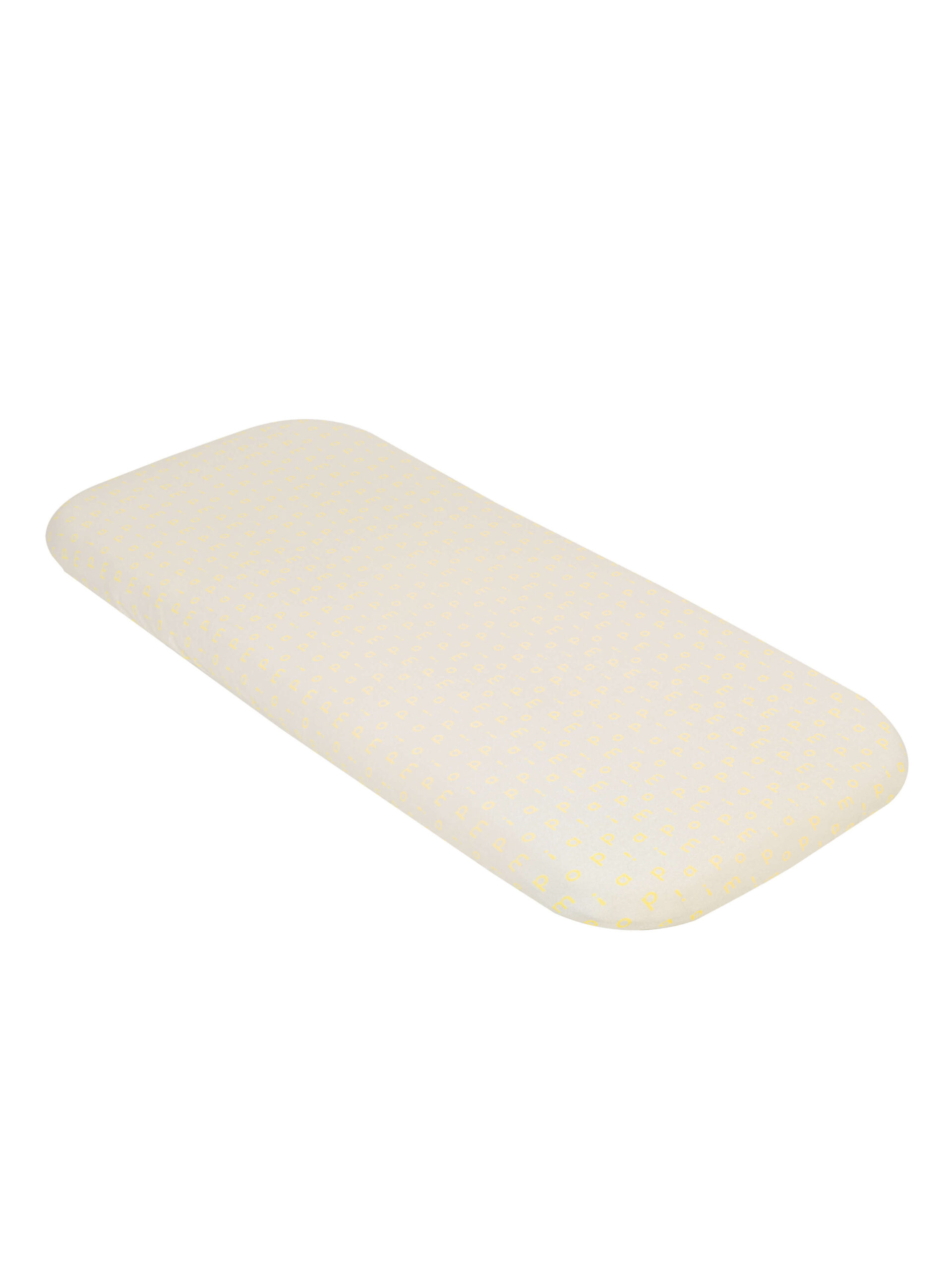 Piapimo Prześcieradło do wózka, dostawki i kosza Mojżesza piaskowe literki