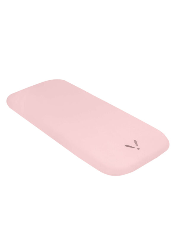 Piapimo Prześcieradło do wózka, dostawki i kosza Mojżesza różowe z haftem