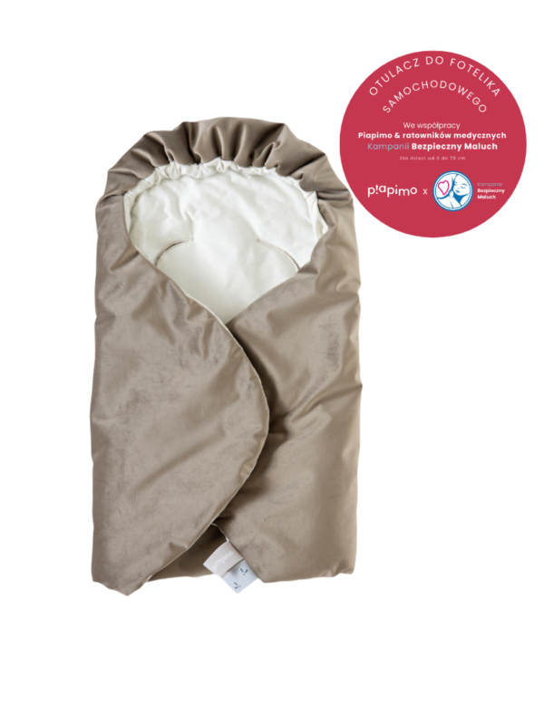 otulacz do fotelika samochodowego i gondoli piapimo kampania bezpieczny maluch