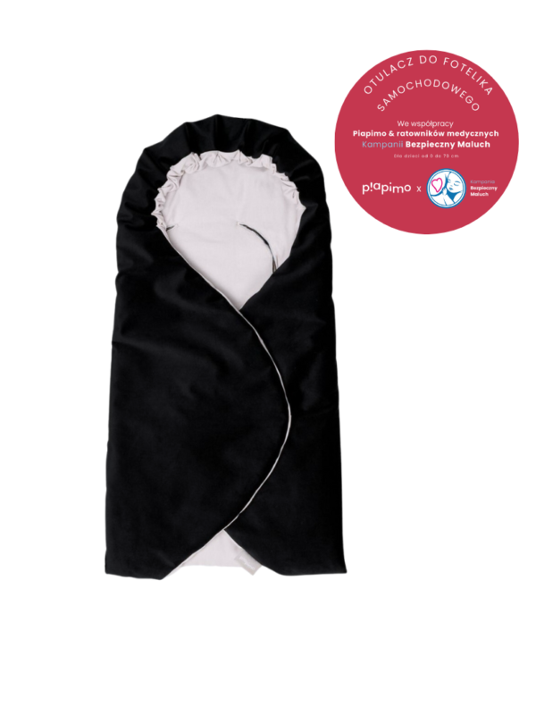 otulacz do fotelika samochodowego i gondoli piapimo kampania bezpieczny maluch