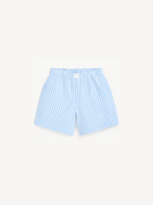 szorty o kroju bokserkowym w niebieskie paski piapimo bawełna