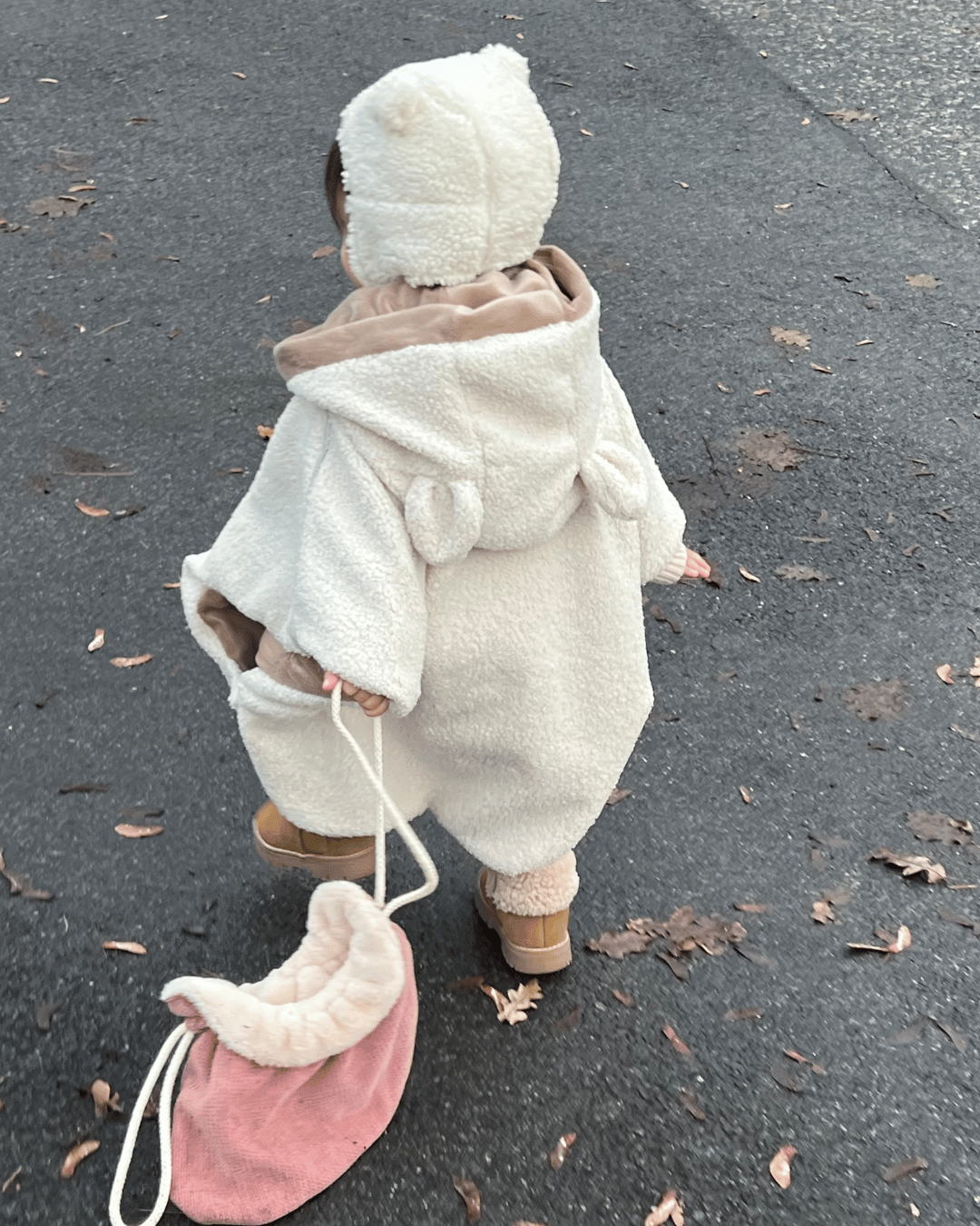 ponczo samochodowe piapimo boucle beżowe cute (8)